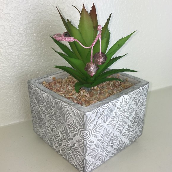 Handmade Chinese Knotting Bracelet W/ Glass Beads - Picture 4 of 8